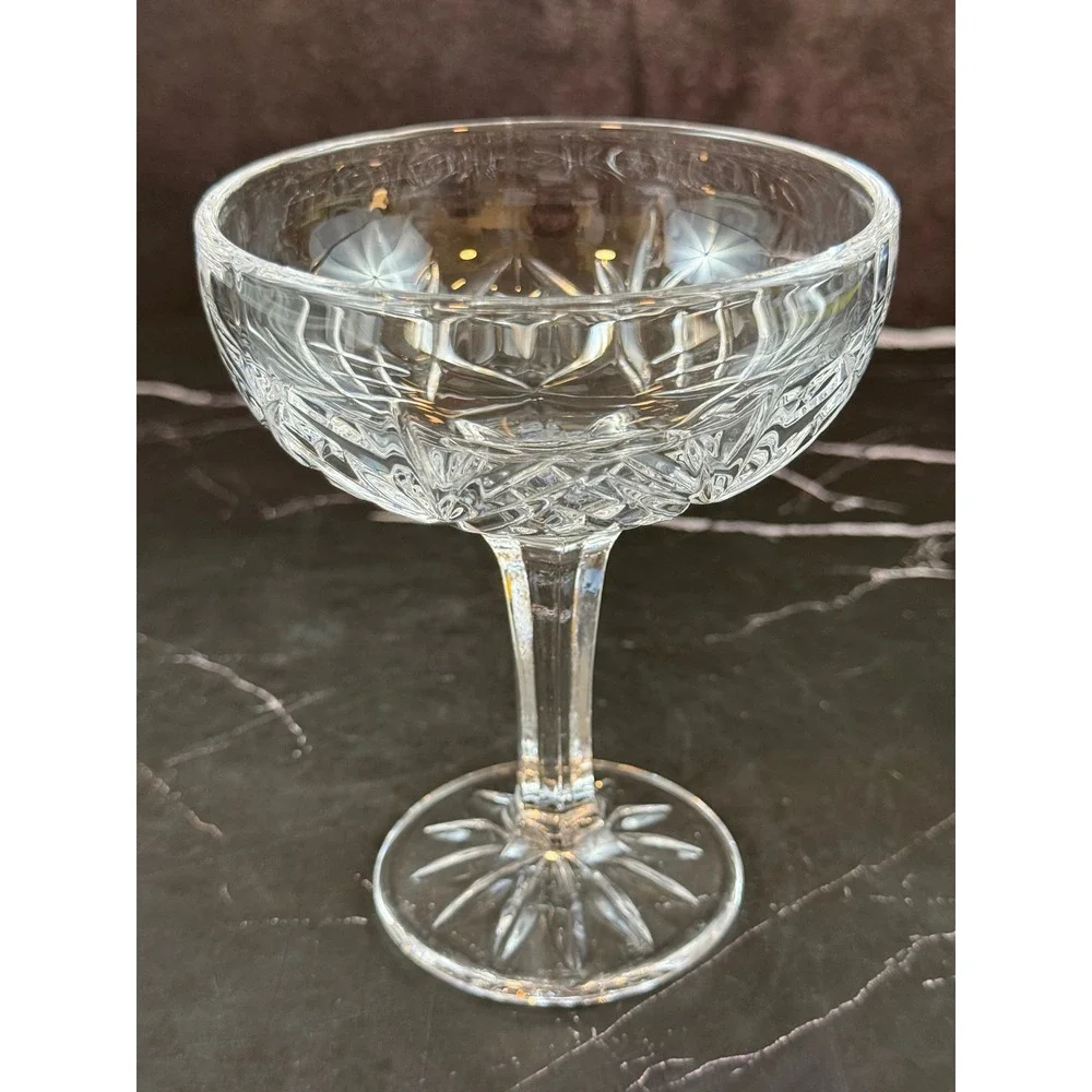 Godinger Dublin Champagne Coupe Glass 6 oz.  5 1/2in Tall